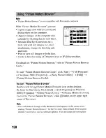 Preview for 138 page of Sony DSLR-A300 - alpha; Digital Single Lens Reflex Camera Body Instruction Manual