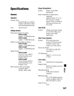 Preview for 147 page of Sony DSLR-A300 - alpha; Digital Single Lens Reflex Camera Body Instruction Manual