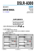 Предварительный просмотр 119 страницы Sony DSLR-A300 - alpha; Digital Single Lens Reflex Camera Body Service Manual