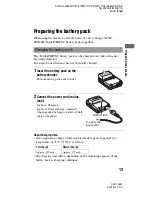 Предварительный просмотр 13 страницы Sony DSLR-A450 Instruction Manual