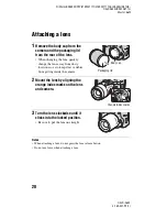 Предварительный просмотр 20 страницы Sony DSLR-A450 Instruction Manual