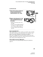 Предварительный просмотр 21 страницы Sony DSLR-A450 Instruction Manual