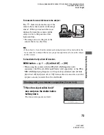 Предварительный просмотр 73 страницы Sony DSLR-A450 Instruction Manual