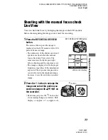 Предварительный просмотр 77 страницы Sony DSLR-A450 Instruction Manual