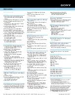 Preview for 2 page of Sony DSLR-A500L Specifications