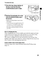 Предварительный просмотр 21 страницы Sony DSLR-A55O Instruction Manual