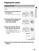 Предварительный просмотр 25 страницы Sony DSLR-A55O Instruction Manual