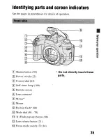 Предварительный просмотр 35 страницы Sony DSLR-A55O Instruction Manual