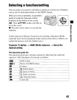 Предварительный просмотр 43 страницы Sony DSLR-A55O Instruction Manual