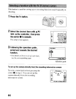 Предварительный просмотр 44 страницы Sony DSLR-A55O Instruction Manual