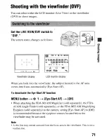 Предварительный просмотр 71 страницы Sony DSLR-A55O Instruction Manual