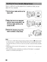 Предварительный просмотр 84 страницы Sony DSLR-A55O Instruction Manual