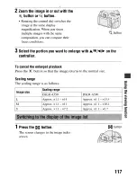 Предварительный просмотр 117 страницы Sony DSLR-A55O Instruction Manual