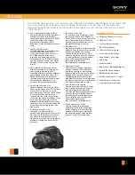 Sony DSLR-A560L Specifications preview