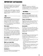 Preview for 3 page of Sony DSLR-A700 User'S Manual / Troubleshooting