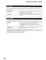 Предварительный просмотр 112 страницы Sony DSLR-A700 User'S Manual / Troubleshooting