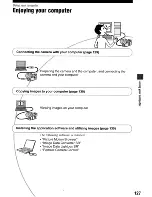 Предварительный просмотр 127 страницы Sony DSLR-A700 User'S Manual / Troubleshooting