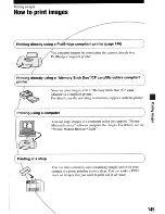 Предварительный просмотр 145 страницы Sony DSLR-A700 User'S Manual / Troubleshooting