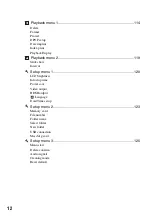 Preview for 12 page of Sony DSLR-A700K - alpha; Digital Single Lens Reflex Camera User'S And Troubleshooting Manual