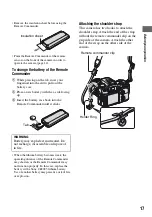 Preview for 17 page of Sony DSLR-A700K - alpha; Digital Single Lens Reflex Camera User'S And Troubleshooting Manual