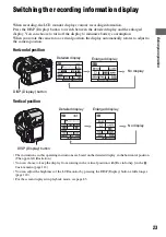 Preview for 23 page of Sony DSLR-A700K - alpha; Digital Single Lens Reflex Camera User'S And Troubleshooting Manual