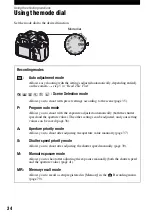 Preview for 34 page of Sony DSLR-A700K - alpha; Digital Single Lens Reflex Camera User'S And Troubleshooting Manual