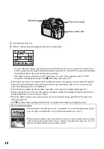 Preview for 40 page of Sony DSLR-A700K - alpha; Digital Single Lens Reflex Camera User'S And Troubleshooting Manual