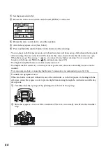 Preview for 44 page of Sony DSLR-A700K - alpha; Digital Single Lens Reflex Camera User'S And Troubleshooting Manual