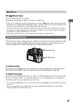 Preview for 53 page of Sony DSLR-A700K - alpha; Digital Single Lens Reflex Camera User'S And Troubleshooting Manual