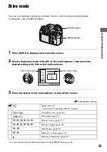 Preview for 55 page of Sony DSLR-A700K - alpha; Digital Single Lens Reflex Camera User'S And Troubleshooting Manual