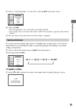 Preview for 63 page of Sony DSLR-A700K - alpha; Digital Single Lens Reflex Camera User'S And Troubleshooting Manual