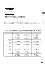 Preview for 65 page of Sony DSLR-A700K - alpha; Digital Single Lens Reflex Camera User'S And Troubleshooting Manual