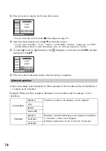 Preview for 70 page of Sony DSLR-A700K - alpha; Digital Single Lens Reflex Camera User'S And Troubleshooting Manual