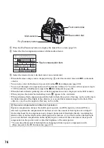 Preview for 76 page of Sony DSLR-A700K - alpha; Digital Single Lens Reflex Camera User'S And Troubleshooting Manual