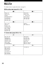 Preview for 92 page of Sony DSLR-A700K - alpha; Digital Single Lens Reflex Camera User'S And Troubleshooting Manual