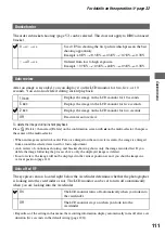 Preview for 111 page of Sony DSLR-A700K - alpha; Digital Single Lens Reflex Camera User'S And Troubleshooting Manual