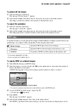 Preview for 116 page of Sony DSLR-A700K - alpha; Digital Single Lens Reflex Camera User'S And Troubleshooting Manual