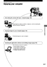 Preview for 127 page of Sony DSLR-A700K - alpha; Digital Single Lens Reflex Camera User'S And Troubleshooting Manual