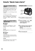 Preview for 142 page of Sony DSLR-A700K - alpha; Digital Single Lens Reflex Camera User'S And Troubleshooting Manual