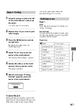 Preview for 147 page of Sony DSLR-A700K - alpha; Digital Single Lens Reflex Camera User'S And Troubleshooting Manual