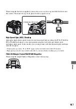 Preview for 167 page of Sony DSLR-A700K - alpha; Digital Single Lens Reflex Camera User'S And Troubleshooting Manual