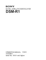 Sony DSM-R1 Operating Manual preview