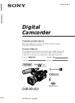 Preview for 1 page of Sony DSP-PD150P Operating Instructions Manual