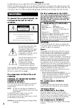 Preview for 2 page of Sony DSP-PD150P Operating Instructions Manual