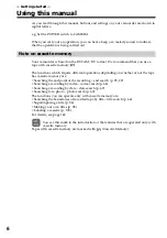 Preview for 6 page of Sony DSP-PD150P Operating Instructions Manual