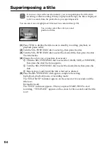 Preview for 94 page of Sony DSP-PD150P Operating Instructions Manual