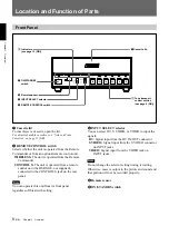 Предварительный просмотр 8 страницы Sony DSR 11 - Professional Editing Video Cassete recorder/player Operating Instructions Manual