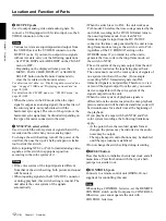 Preview for 12 page of Sony DSR 11 - Professional Editing Video Cassete recorder/player Operating Instructions Manual