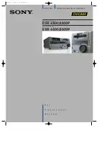 Preview for 1 page of Sony DSR-1600P Brochure & Specs