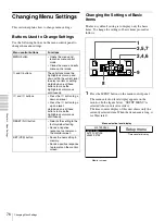 Preview for 76 page of Sony DSR-1800A Operating Instructions Manual